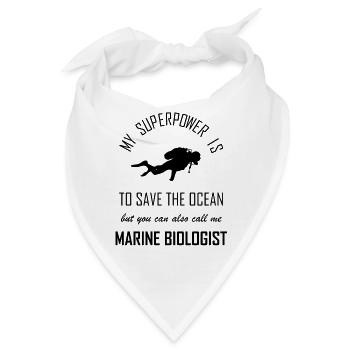 Meeresbiologie Meeresbiologe Forscher Ozean Bio - Bandana - Weiß - Vorne