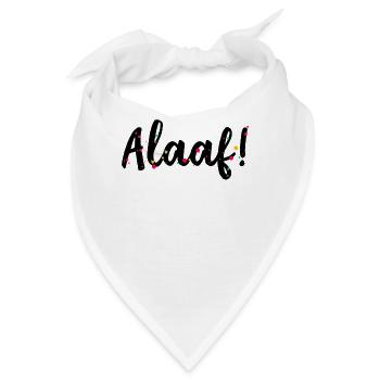 Alaaf, Schlachtruf im Karneval - Fasching - Bandana - Weiß - Vorne