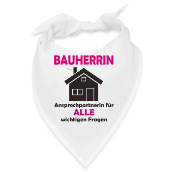 Bauherrin - Bandana - Weiß - Vorne