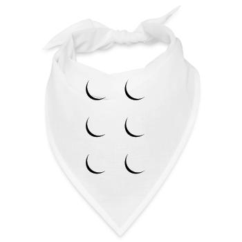 Fasching Baustein Kostüm Für Damen Herren Kinder - Bandana - Weiß - Vorne