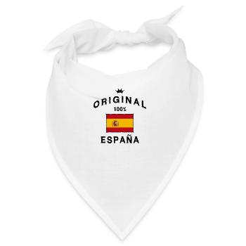 Spanien spanisch Flagge Fahne Original - Bandana - Weiß - Vorne