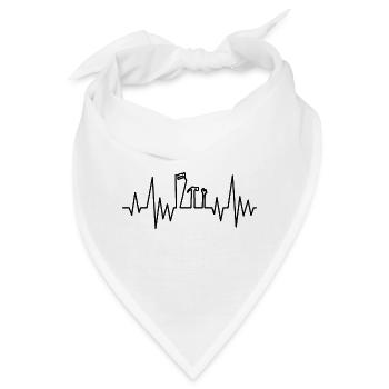 Werkzeug Herzschlag - Bandana - Weiß - Vorne