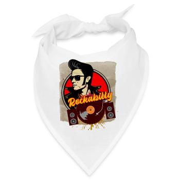 Rockabilly - Bandana - Weiß - Vorne