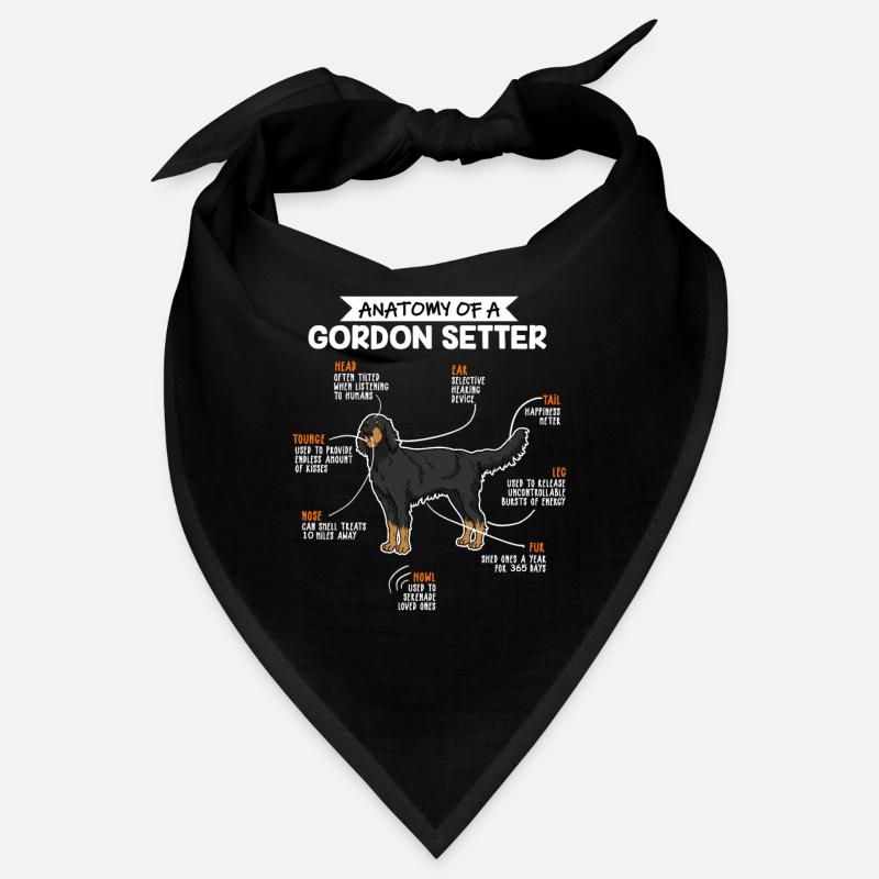 Anatomie du chien Gordon Setter Fun chien Bandana