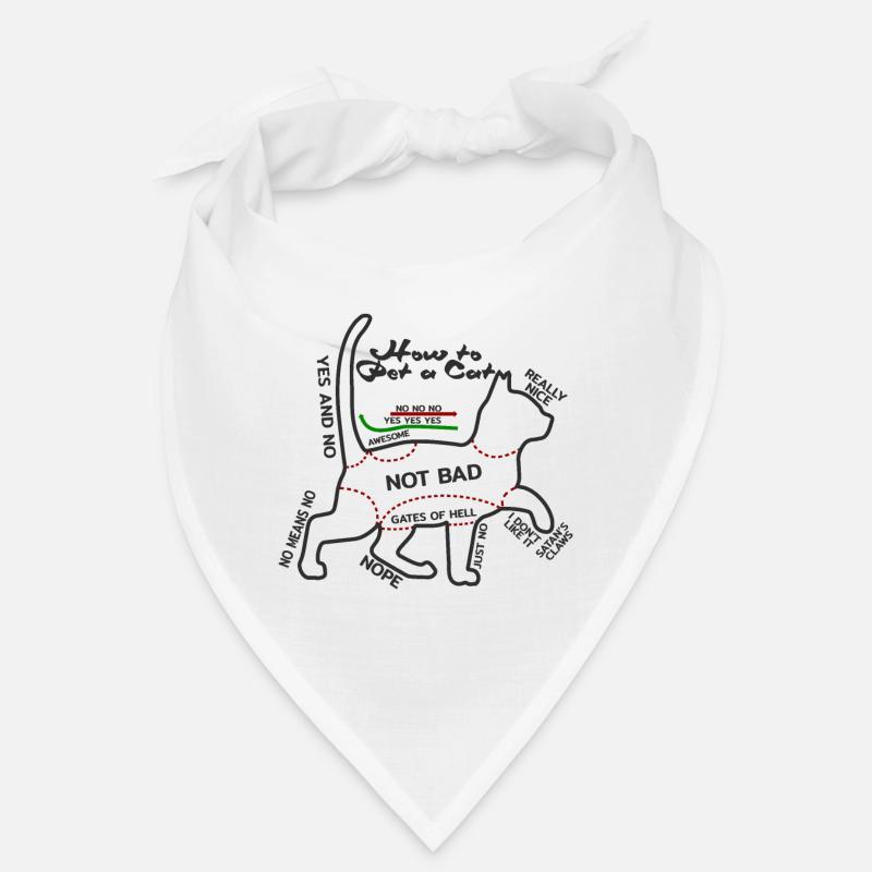 Caresser un chat Bandana