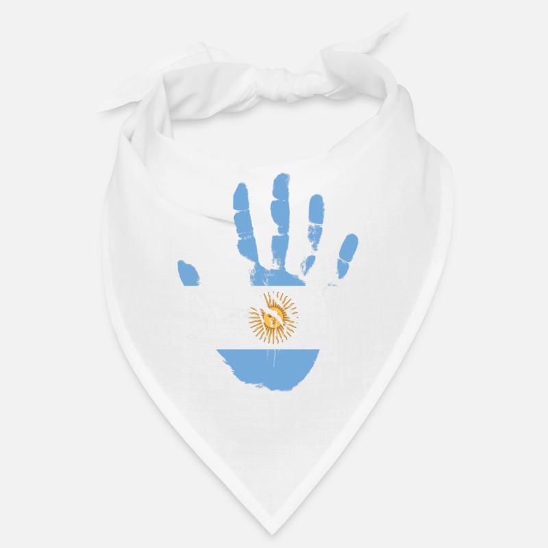 Argentine Falg, mon ADN est argentin, Argentine - Bandana - blanc