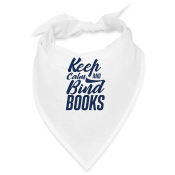 Binder Buchbinden Bücher Buchbinder Buch binden - Bandana - Weiß - Vorne