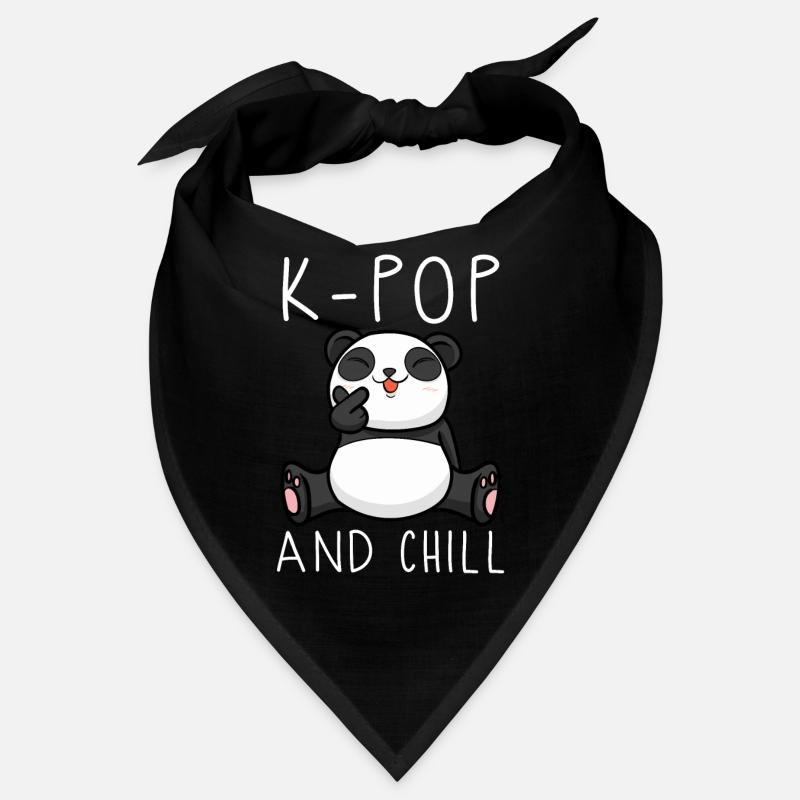 kpop, panda, corée, idée cadeau, coréen Bandana