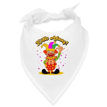 Karneval Köln - Bandana - Weiß - Vorne