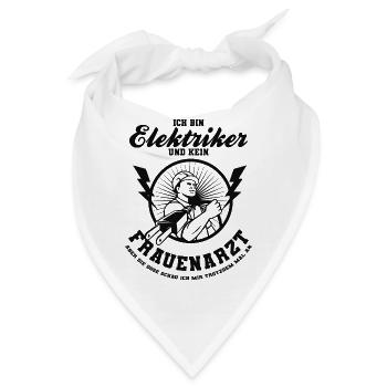 Elektriker - Bandana - Weiß - Vorne