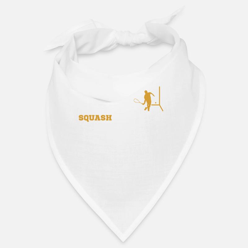 Squash Squashspieler Evolution Geschenk - Bandana - Weiß
