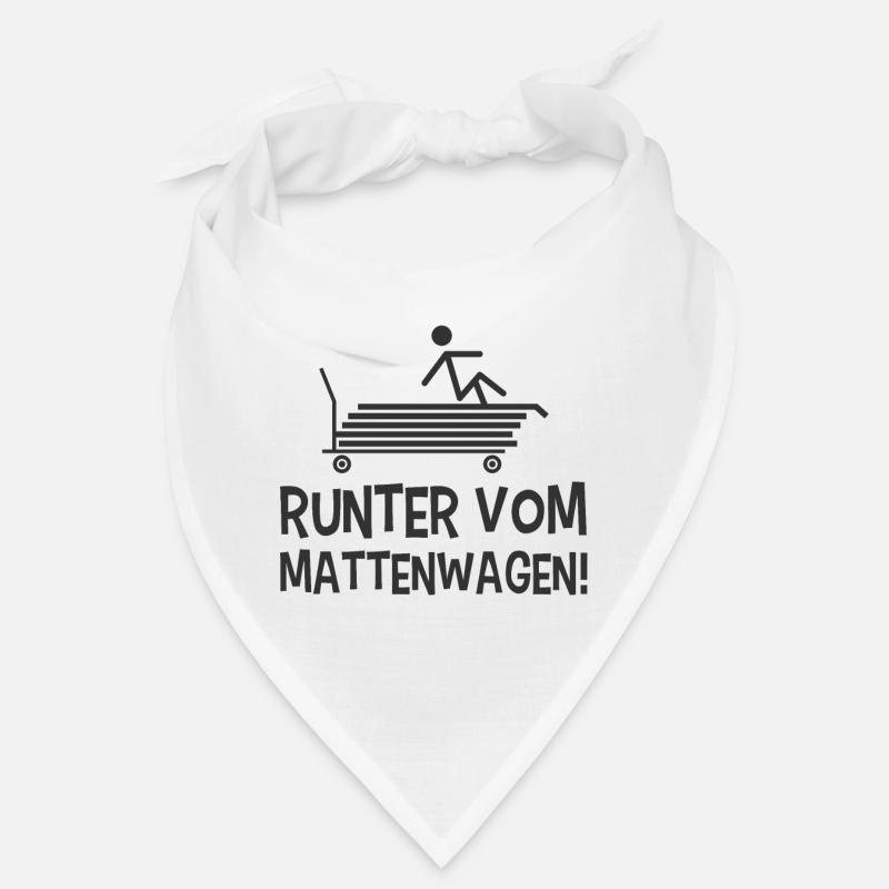 Mattenwagen Sportlehrer - Bandana - Weiß