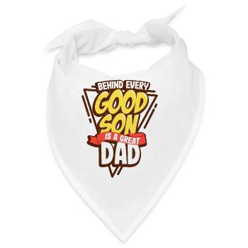 Vater und Sohn - Bandana - Weiß - Vorne