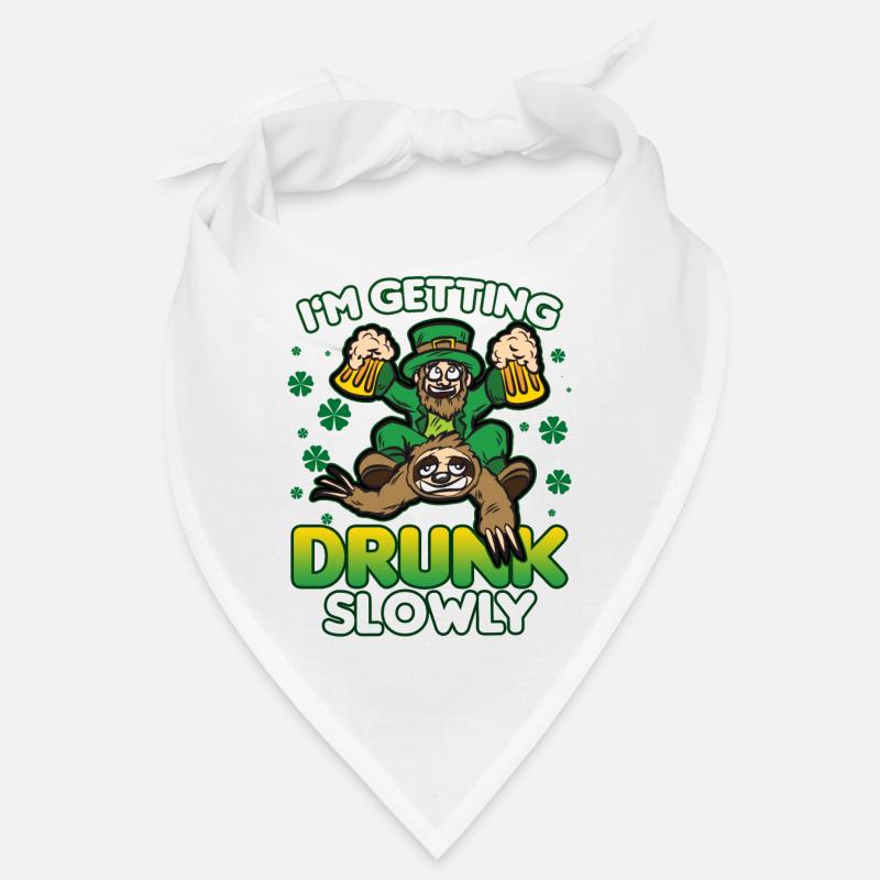 IN GETTING DRUNK SLOWLY sloth goblin beer humor Bandana