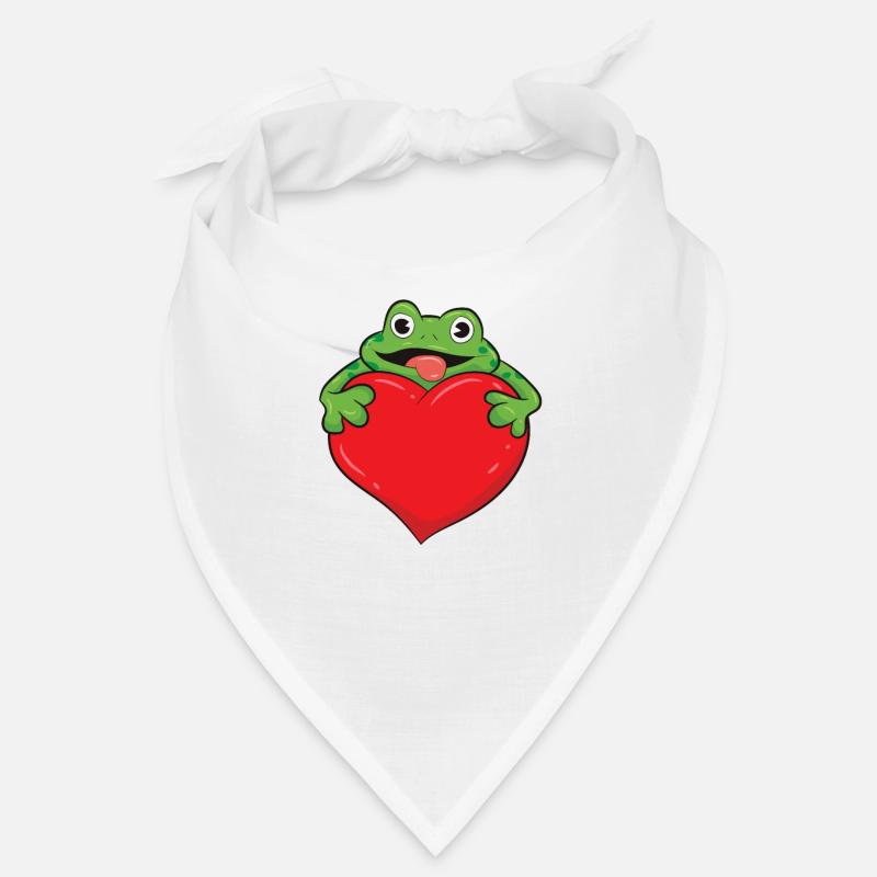 Frosch - mit Herz in den Händen Bandana