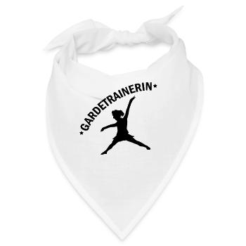 Gardetrainerin Karneval Garde Tanzen Fasching - Bandana - Weiß - Vorne
