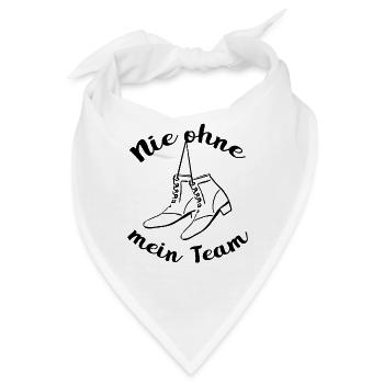 Garde Tanzen - Niemals ohne mein Team - Bandana - Weiß - Vorne