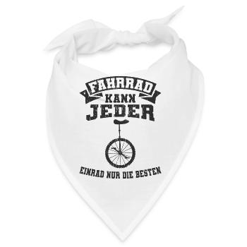 Einrad - Bandana - Weiß - Vorne