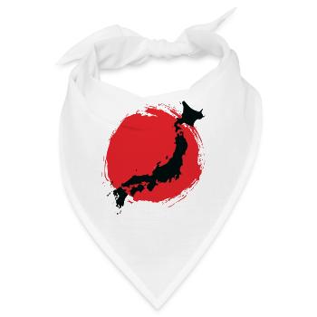 Japan Samurai Liebhaber Nippon - Bandana - Weiß - Vorne