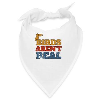 Birds Aren´t Real - Vintage - Bandana - Weiß - Vorne