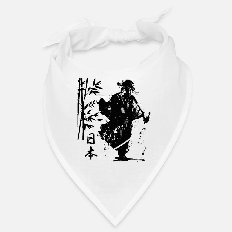walking samurai warrrior ready for battle traditio Bandana