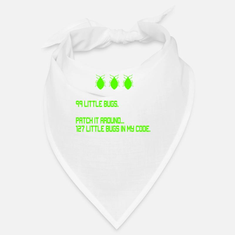 99 petits bugs dans mon code de codage de débogage Funn - Bandana - blanc