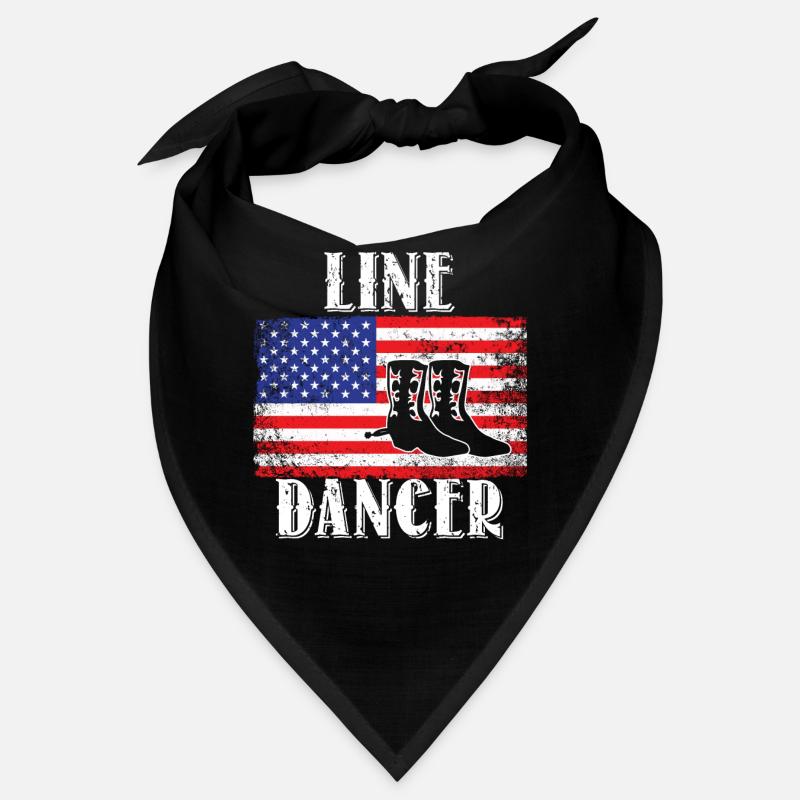 Linedance Line Dancer USA Flagge Bandana