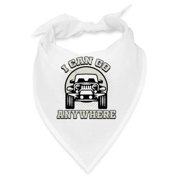 Hubraum Geländewagen - Bandana - Weiß - Vorne