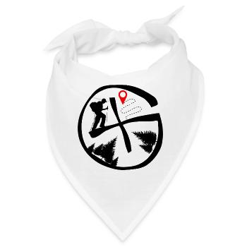 Geocaching - Bandana - Weiß - Vorne