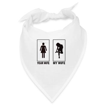 Sexy Frau - Bandana - Weiß - Vorne