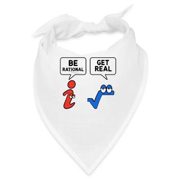 Be Rational Get Real - Bandana - Weiß - Vorne