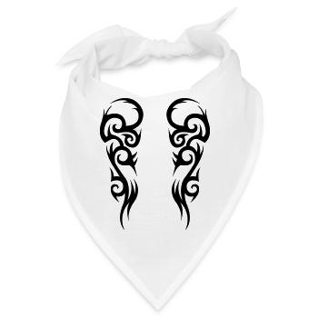 tribal 02 - Bandana - Weiß - Vorne