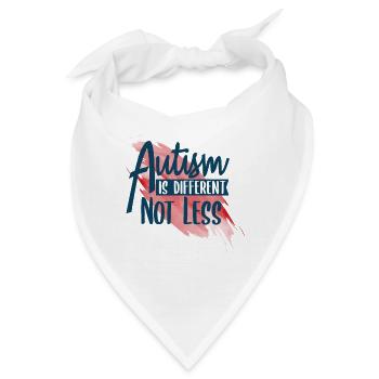 Autismus - Bandana - Weiß - Vorne