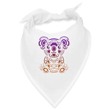 Koala bunte Tiere Koalabär Australien - Bandana - Weiß - Vorne