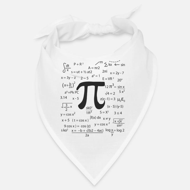 Numéro Pi - Bandana - blanc