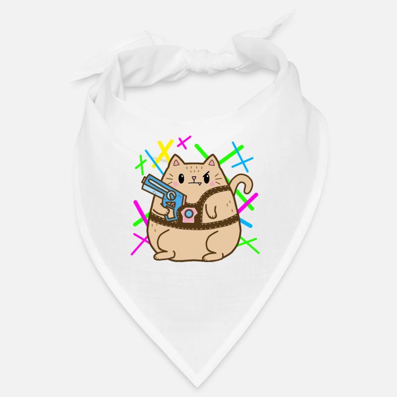 Fette Lasertag Katze Bandana