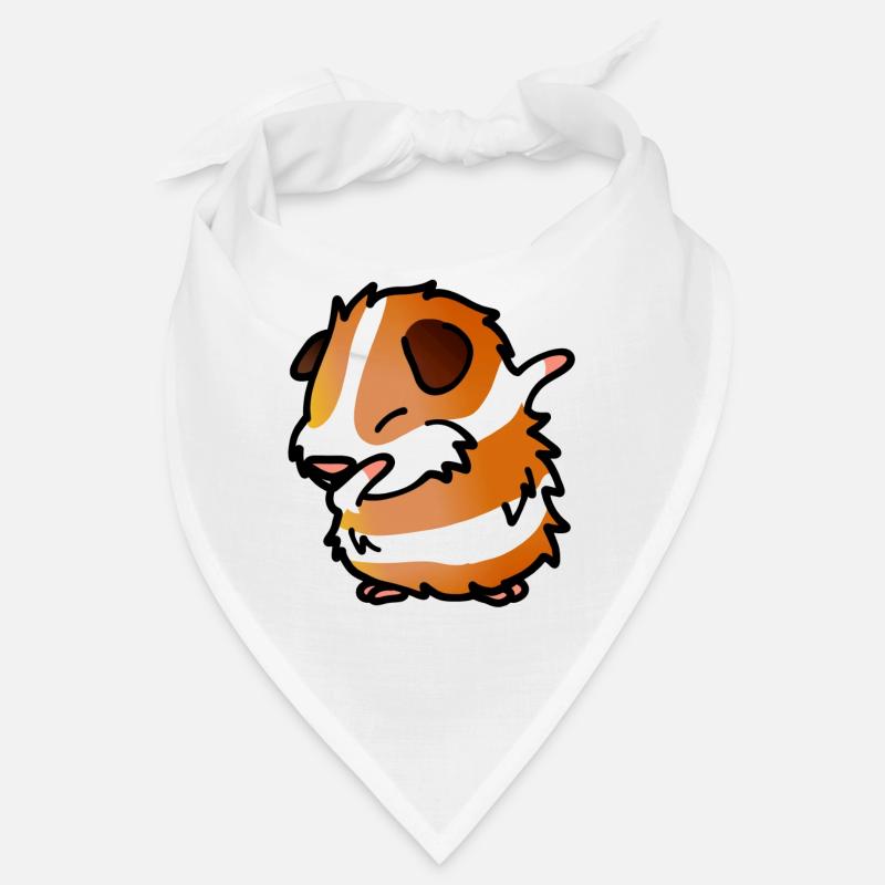 Dabbing idée cadeau cochon d'Inde - Bandana - blanc
