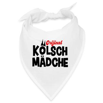 Kölsch Mädche - Bandana - Weiß - Vorne