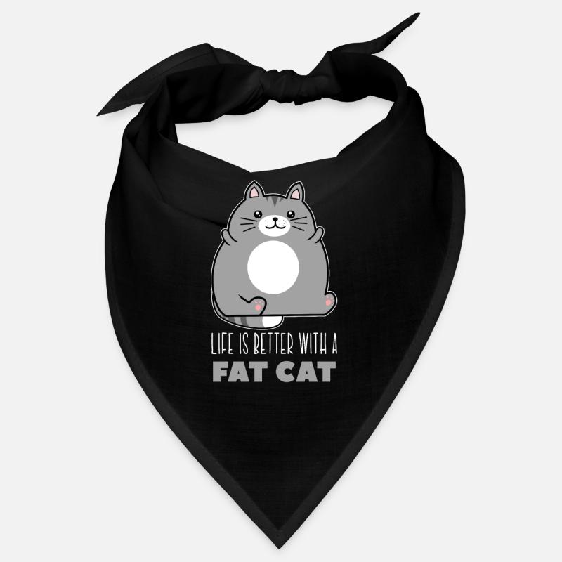 Fette Katze Katzenfreunde dicke Katzen Bandana
