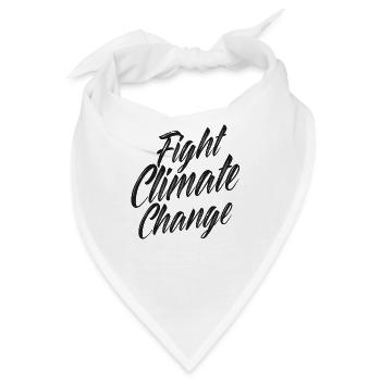 Klimawandel Klimaschutz - Bandana - Weiß - Vorne