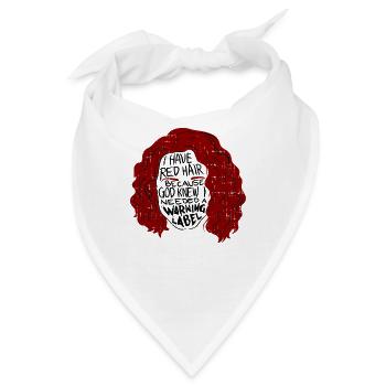Rote Haare Frauen - Bandana - Weiß - Vorne