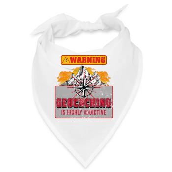 Geocaching - Bandana - Weiß - Vorne