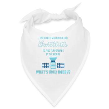 Geocaching - Bandana - Weiß - Vorne
