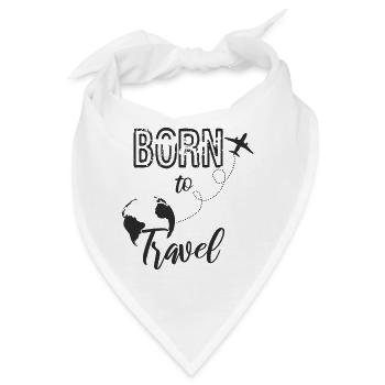 Geboren Zum Reisen Reise - Bandana - Weiß - Vorne