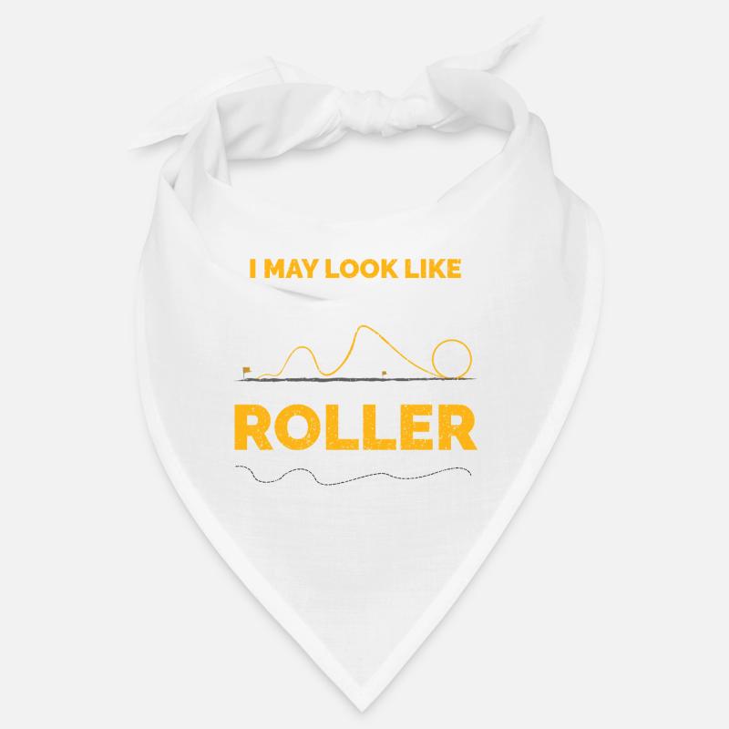 Roller coaster enthusiast - Bandana - white
