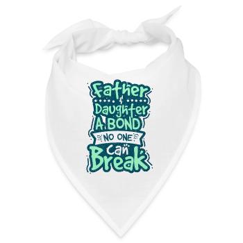 Vater und Tochter - Bandana - Weiß - Vorne