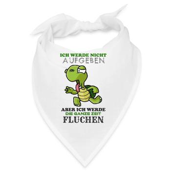 Lahme Schildkröte - Bandana - Weiß - Vorne