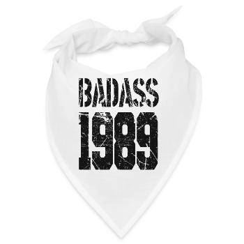 Badass 1989 - Bandana - Weiß - Vorne