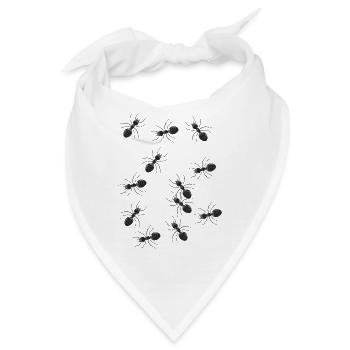 Ameisen Ameise Insekt Waldtiere - Bandana - Weiß - Vorne