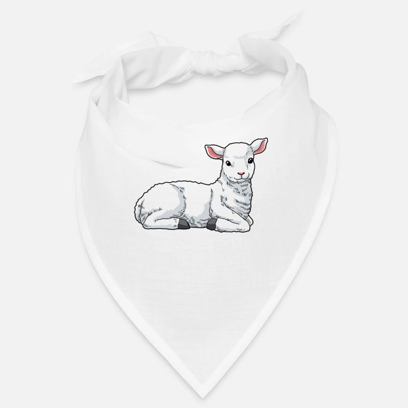 Lamm Schaf Hausschaf - Bandana - Weiß